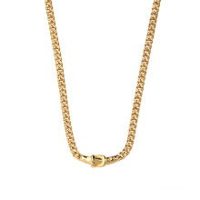 Fashion Simple Gold Buckle Necklace Jewelry